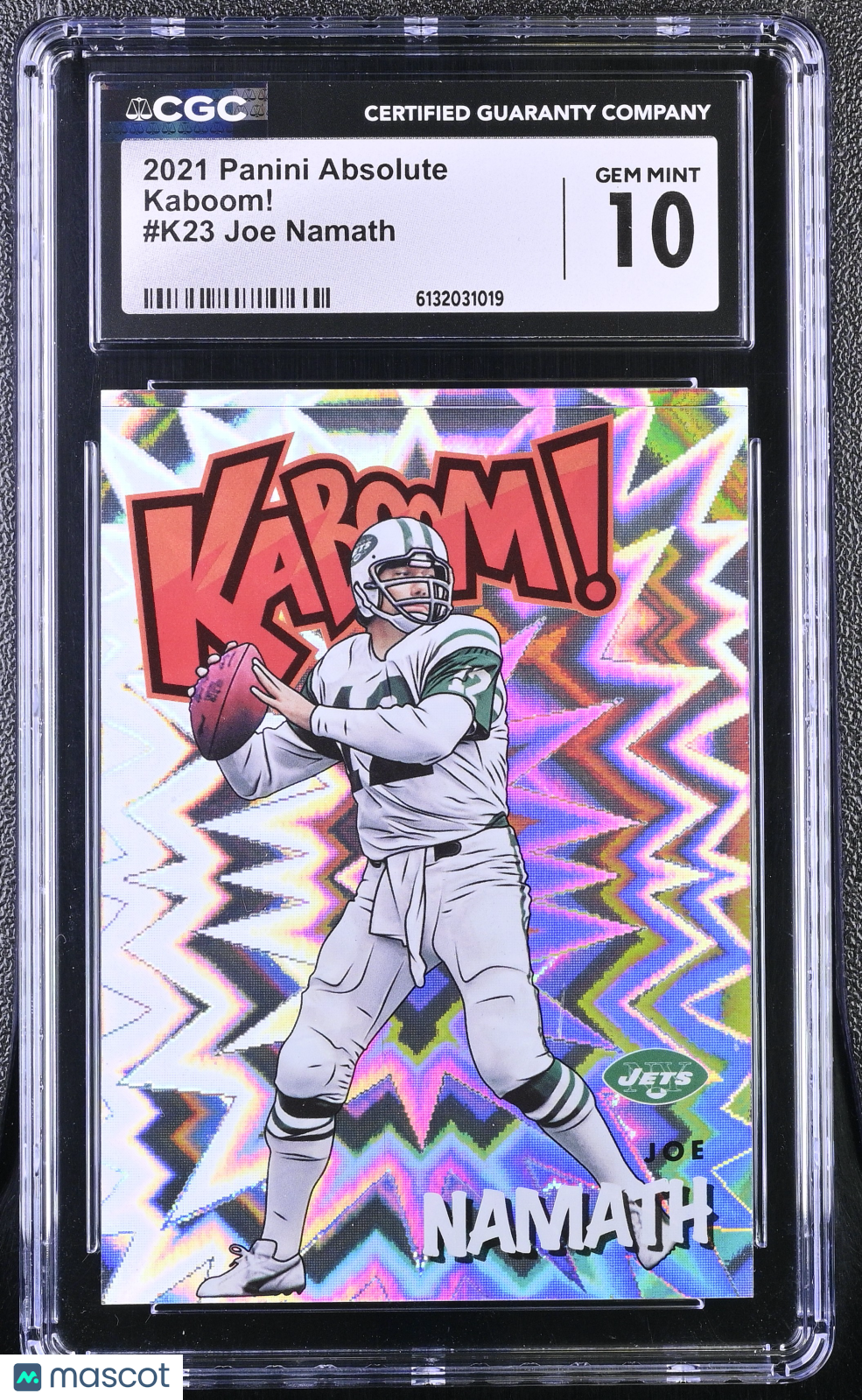 2021 Panini Absolute Joe Namath Kaboom! #K23 CGC 10 New York Jets