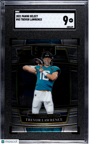 2021 Panini Select Trevor Lawrence Rookie #43 SGC 9 Jacksonville Jaguars