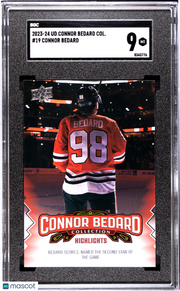 2023 Upper Deck Connor Bedard Col. Connor Bedard Rookie #19 SGC 9 Blackhawks