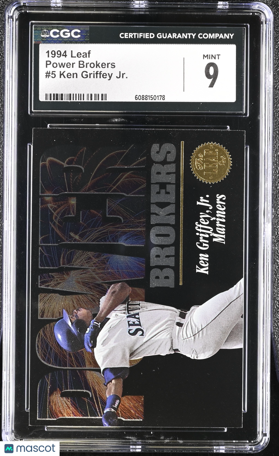 1994 Leaf Ken Griffey Jr. Power Brokers #5 CGC 9 Seattle Mariners