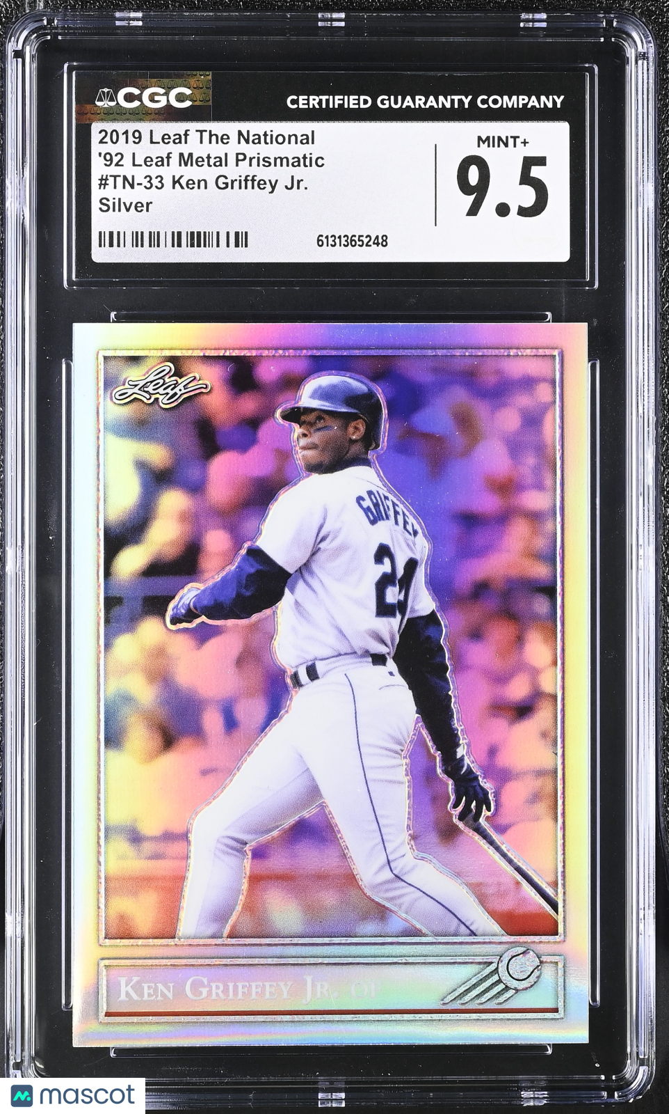 2019 Leaf The National Ken Griffey Jr Silver '92 Metal #33 CGC 9.5 Mariners