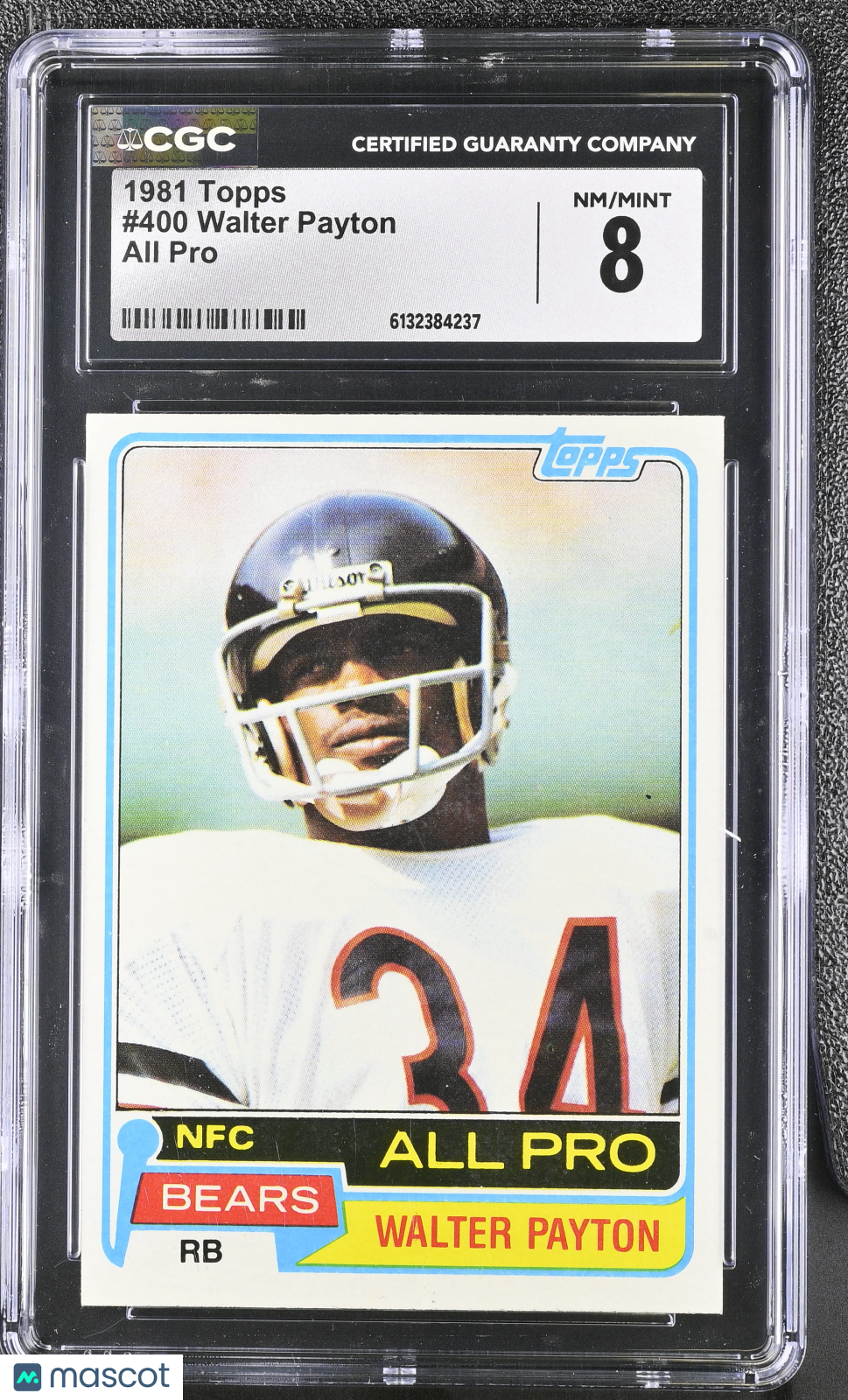 1981 Topps Walter Payton All Pro #400 CGC 8 Chicago Bears