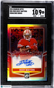 2024 Donruss Optic Ricky Watters Signature Series #SSH-RWS SGC 9 49ers