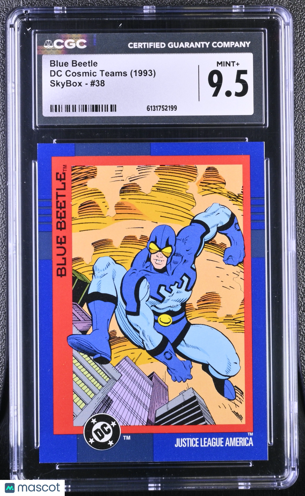 1993 Skybox DC Cosmic Teams Blue Beetle #38 CGC 9.5
