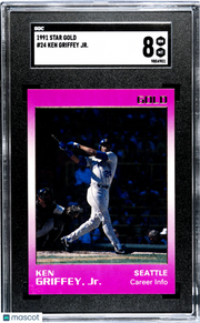 1991 Star Gold Ken Griffey JR. #24 SGC 8