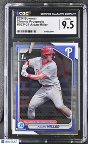 2024 Bowman Aidan Miller Chrome Prospects #BCP-27 CGC 9.5
