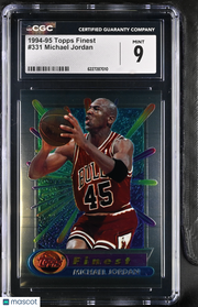 1994-95 Topps Finest Michael Jordan #331 CGC 9 Chicago Bulls