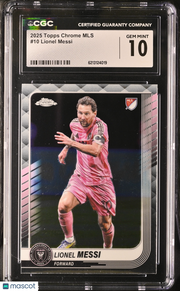 2025 Topps Chrome MLS Lionel Messi #10 CGC 10 Inter Miami CF