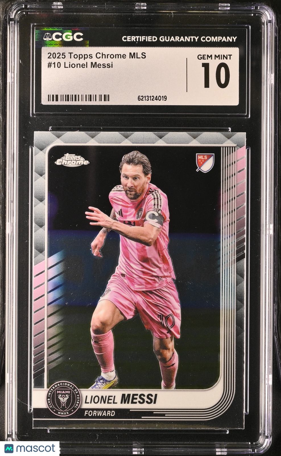 2025 Topps Chrome MLS Lionel Messi #10 CGC 10 Inter Miami CF