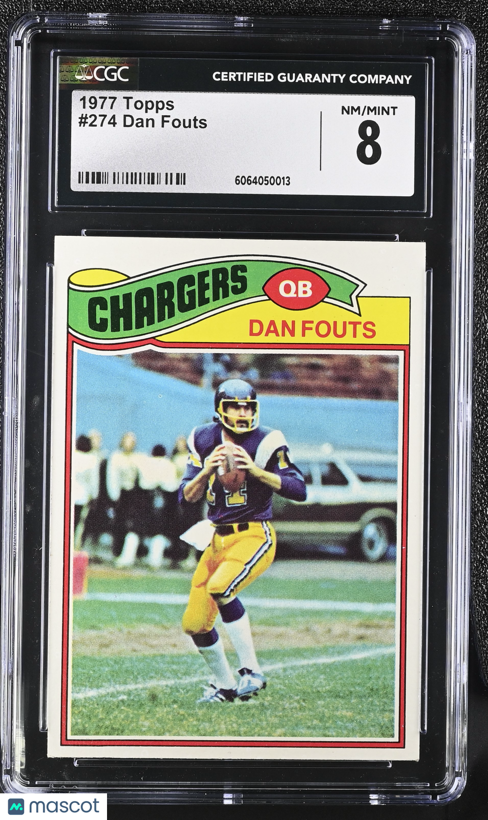 1977 Topps Dan Fouts #274 CGC 8 San Diego Chargers