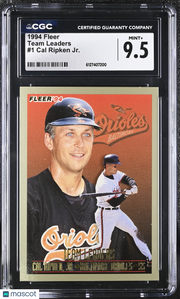 1994 Fleer Cal Ripken Jr. Team Leaders #1 CGC 9.5 Baltimore Orioles