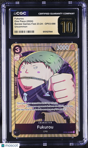 2024 One Piece Bandai Games Fest 23-24 Fukurou CGC 10 #OP03-088