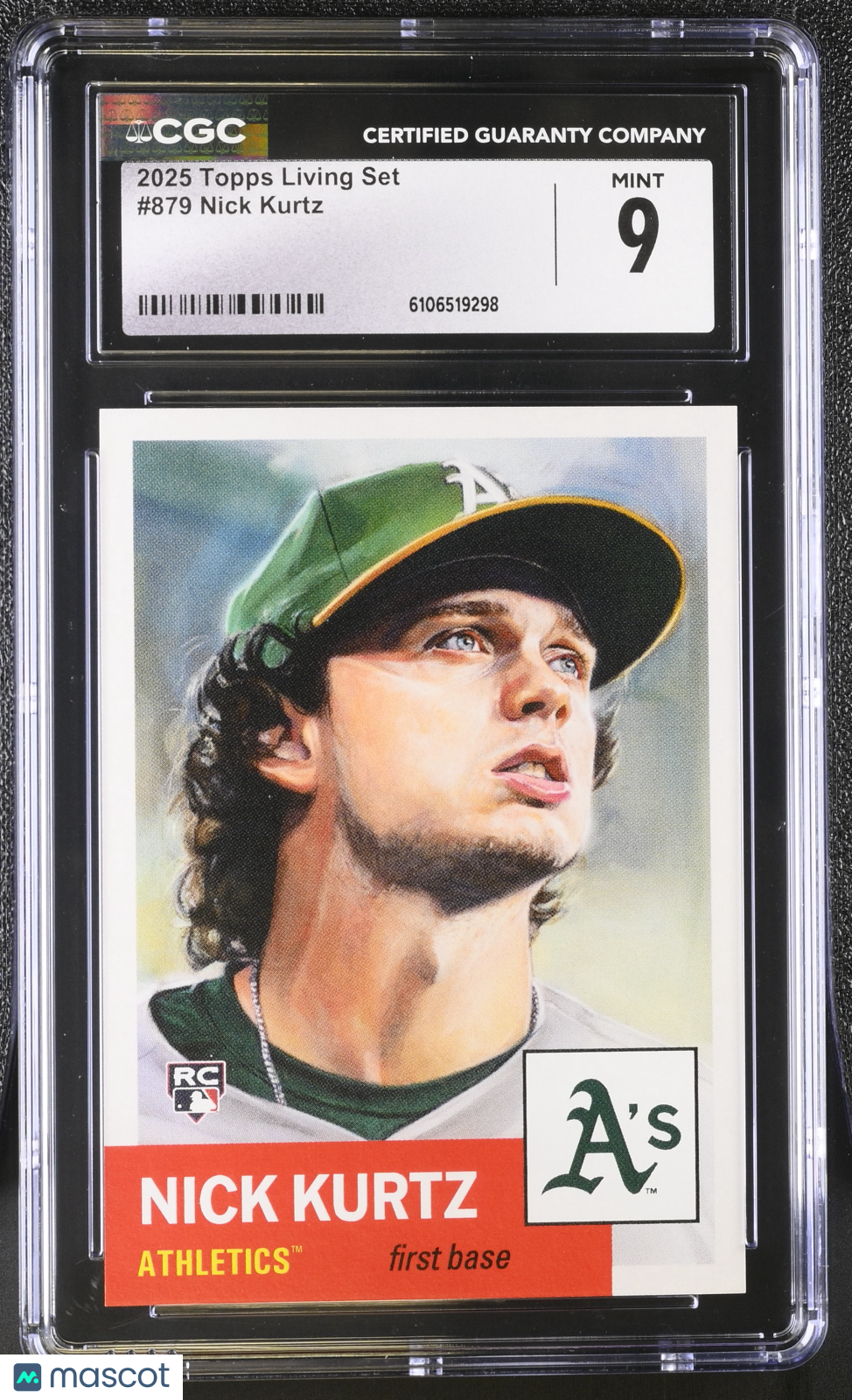 2025 Topps Living Set Nick Kurtz #879 CGC 9