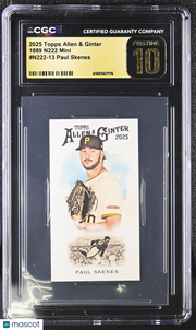 2025 Topps Allen & Ginter Paul Skenes N222 Mini #N222-13 CGC 10 Pristine Pirates