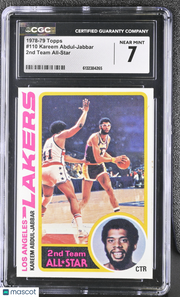 1978-79 Topps Kareem Abdul-Jabbar 2nd Team All-Star #110 CGC 7 Lakers