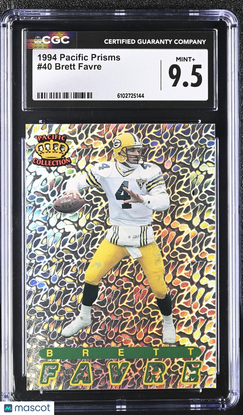 1994 Pacific Prisms Brett Favre #40 CGC 9.5 Green Bay Packers