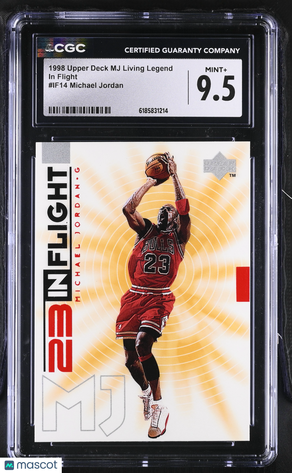 1998 Upper Deck MJ Living Legend Michael Jordan In Flight #IF14 CGC 9.5 Bulls