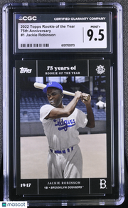 2022 Topps Rookie Of The Year Jackie Robinson 75th Anniversary 1 CGC 9.5 Dodgers
