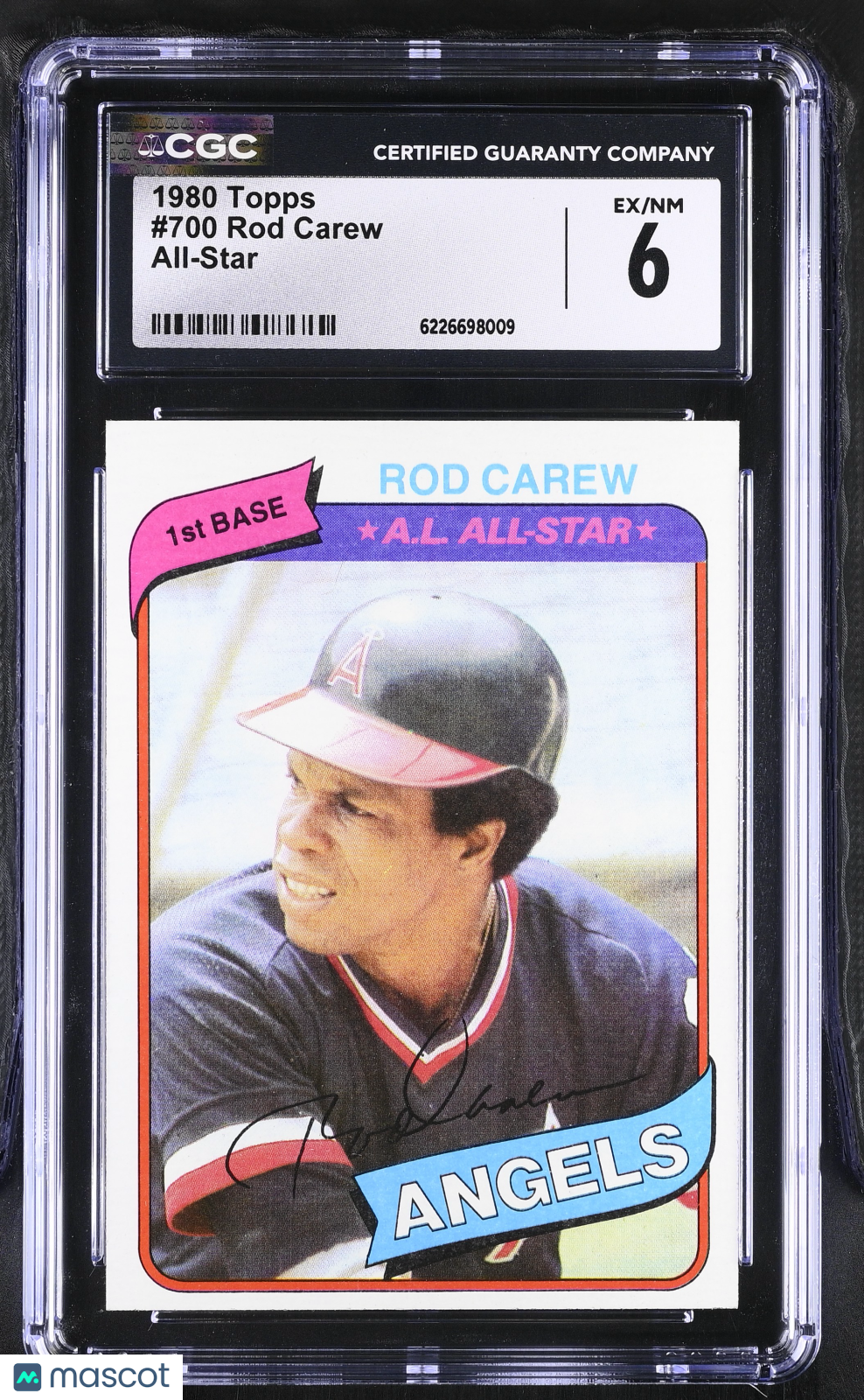 1980 Topps Rod Carew All-Star #700 CGC 6 Los Angeles Angels