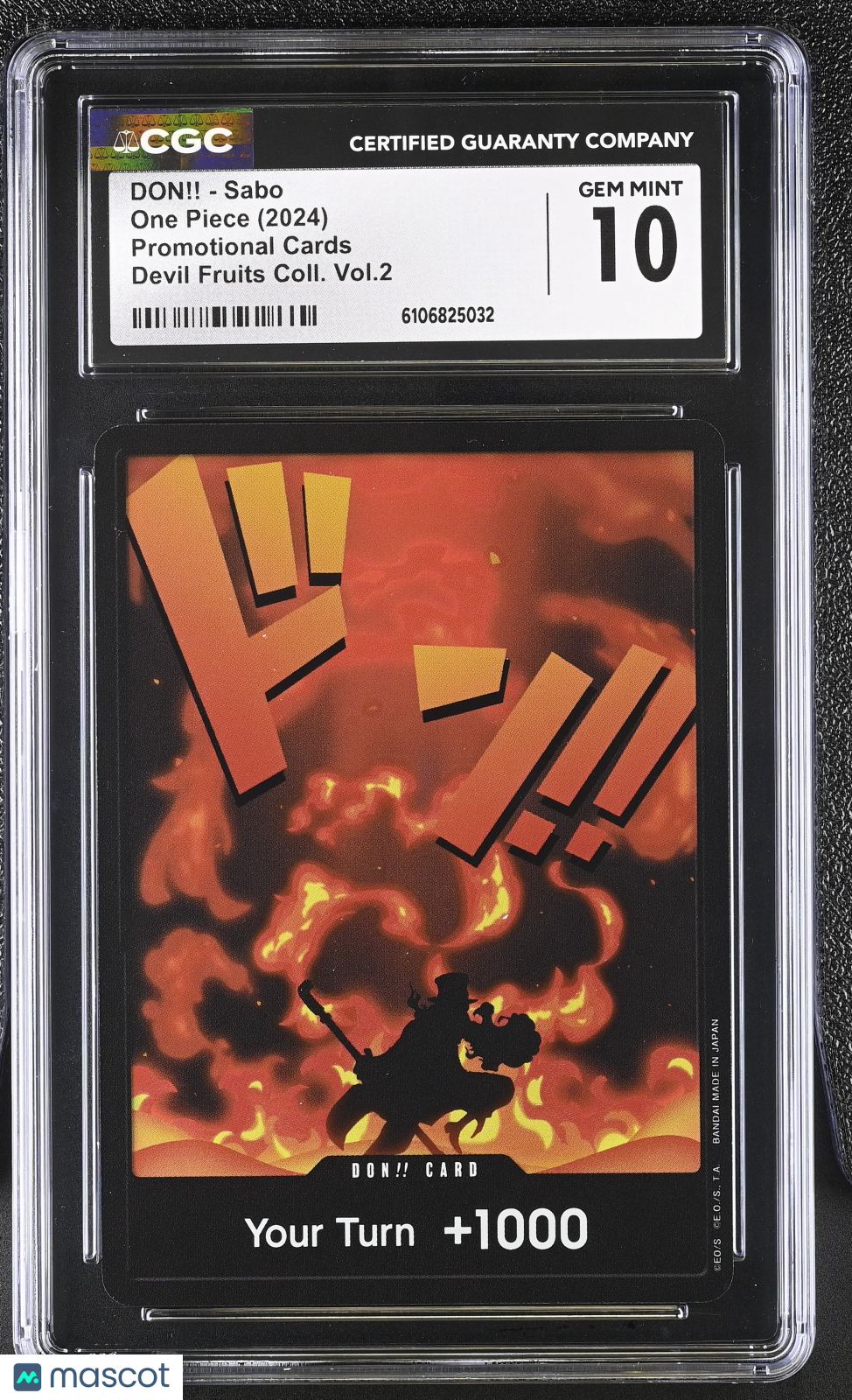 2024 One Piece Promotional Cards DON!! - Sabo Devil Fruits Coll. Vol.2 CGC 10