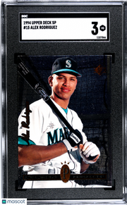 1994 Upper Deck Sp Alex Rodriguez Rookie #15 SGC 3 Miami Marlins
