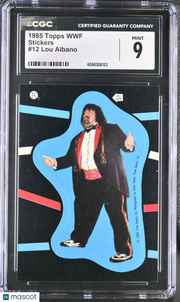 1985 Topps WWF Lou Albano Stickers #12 CGC 9