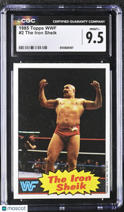 1985 Topps WWF The Iron Sheik #2 CGC 9.5