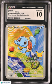 2026 Pokemon Black Star Promos Squirtle First Partner Collection S1 CGC 10 #039