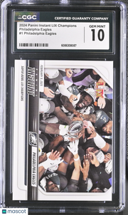 2024 Panini Instant LIX Champions Philadelphia Eagles #1 CGC 10