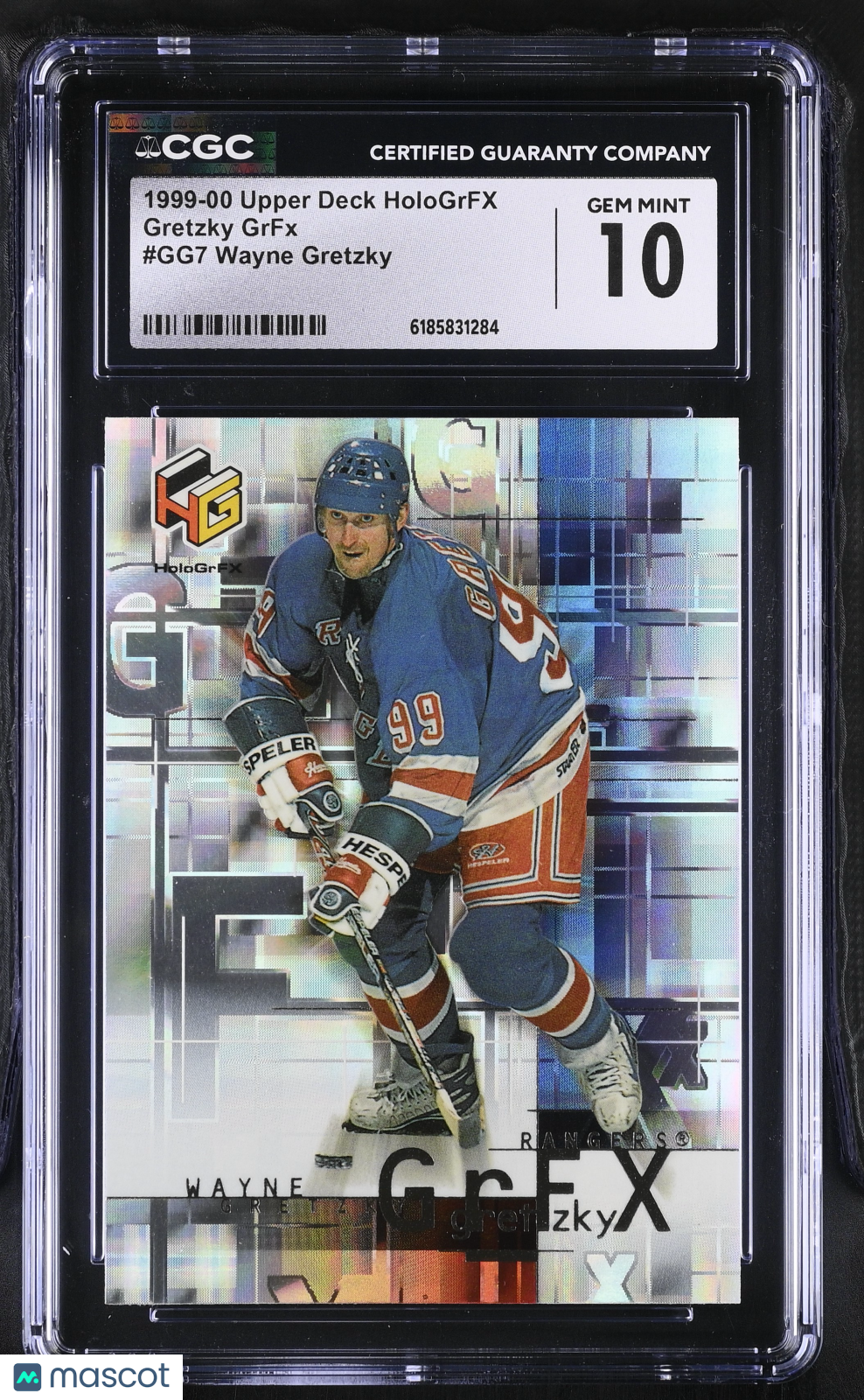 1999-00 Upper Deck Hologrfx Wayne Gretzky GrFx #GG7 CGC 10 New York Rangers