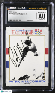 1991 Impel Patricia McCormick #30 Auto Autograph CGC Authentic