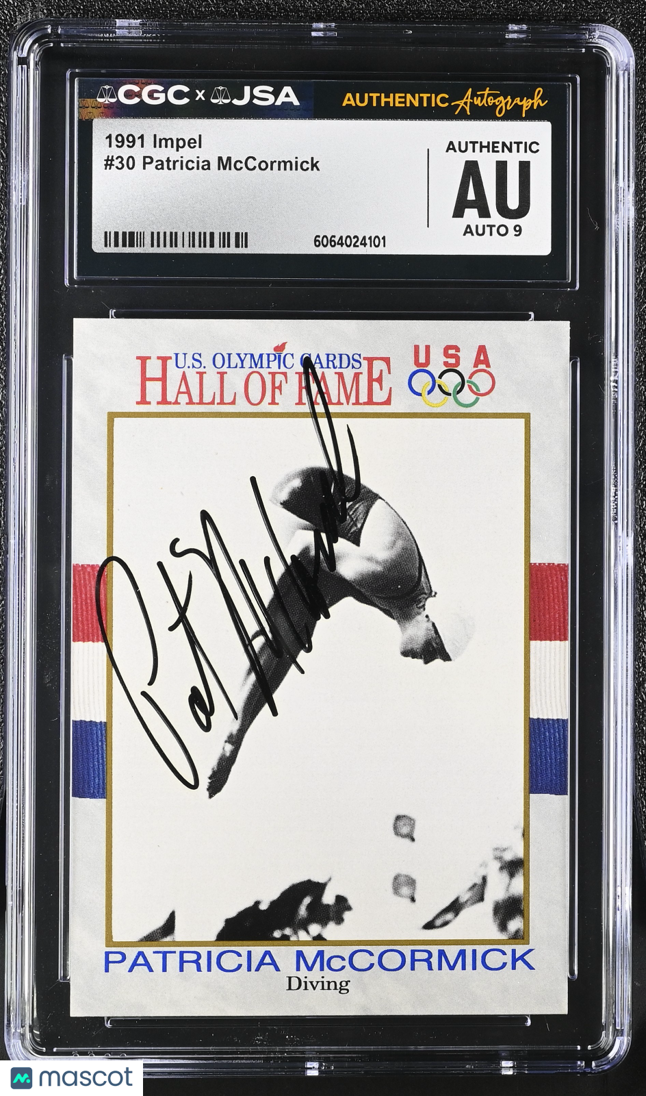 1991 Impel Patricia McCormick #30 Auto Autograph CGC Authentic