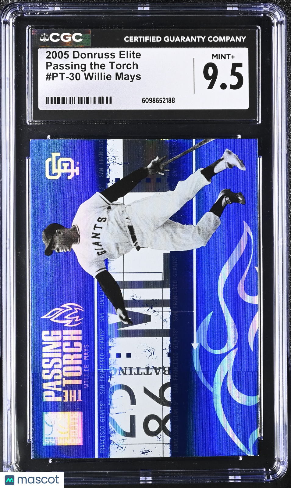 2005 Donruss Elite Willie Mays /400 Passing the Torch #PT-30 CGC 9.5 Giants