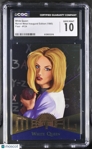 1995 Fleer Marvel Metal Inaugural Edition White Queen #124 CGC 10