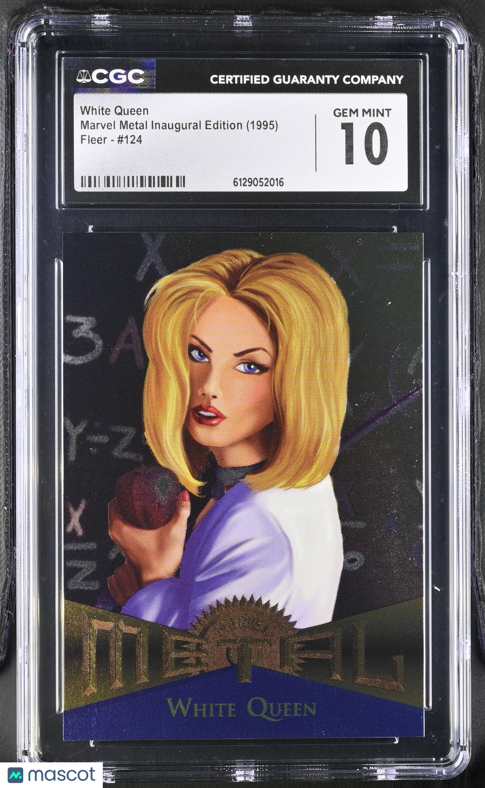 1995 Fleer Marvel Metal Inaugural Edition White Queen #124 CGC 10