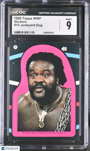 1985 Topps WWF Junkyard Dog Stickers #10 CGC 9