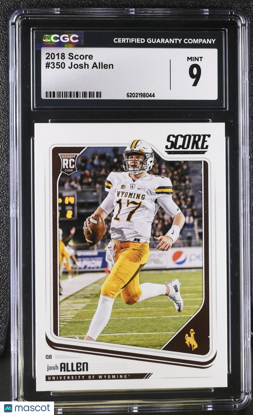 2018 Score Josh Allen Rookie #350 CGC 9 Buffalo Bills