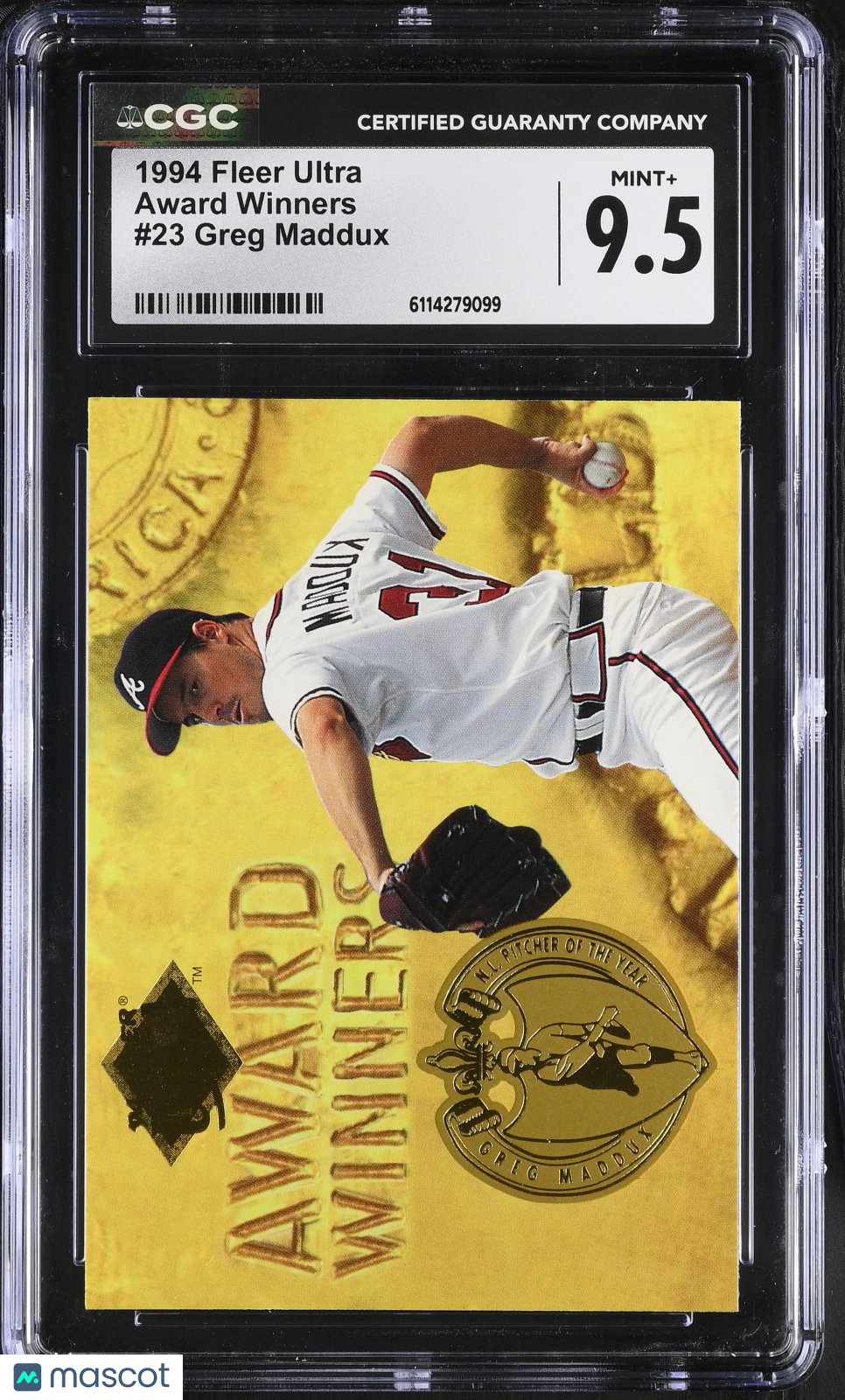 1994 Fleer Ultra Greg Maddux Award Winners #23 CGC 9.5 Atlanta Braves