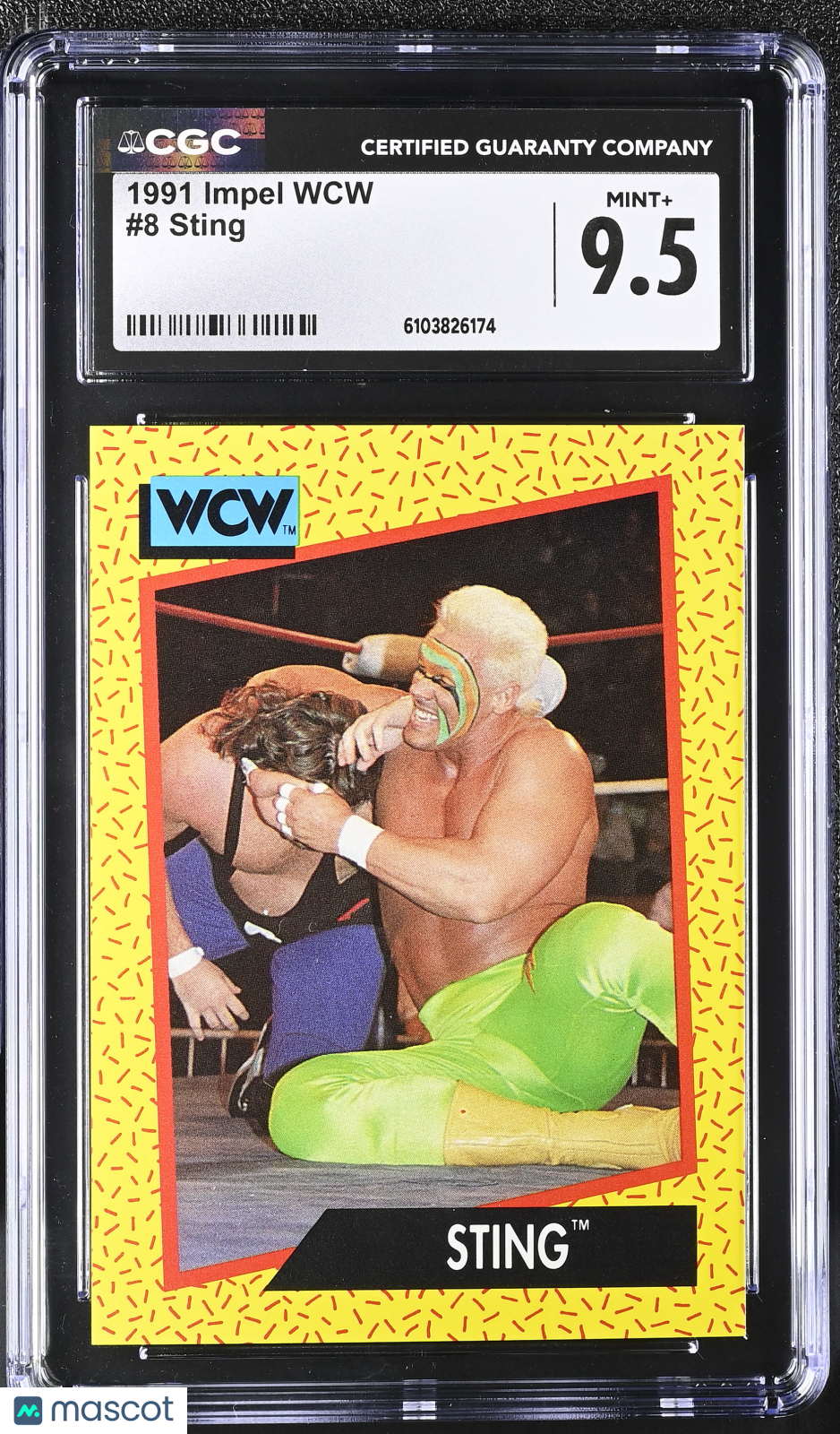 1991 Impel WCW Sting #8 CGC 9.5