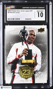2009-10 Upper Deck Jordan Legacy Hof Michael Jordan #54 CGC 10 Chicago Bulls
