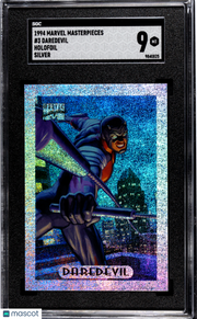 1994 Marvel Masterpieces Daredevil #3 SGC 9