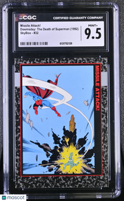 1992 Skybox Doomsday: The Death Of Superman Missile Attack! #32 CGC 9.5