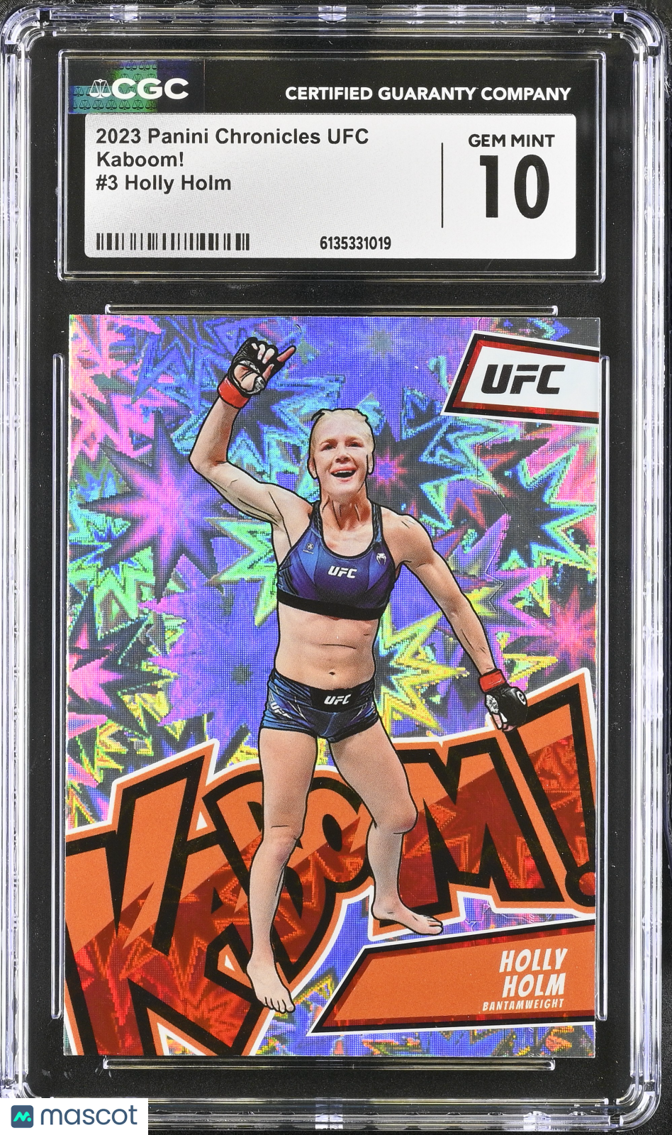 2023 Panini Chronicles UFC Holly Holm Kaboom! #3 CGC 10
