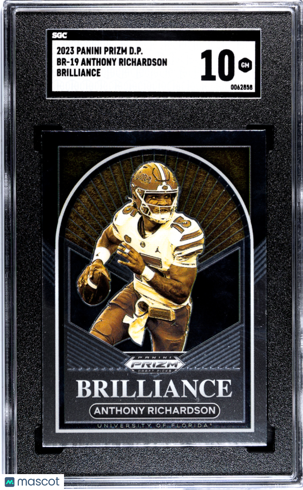 2023 Panini Prizm Draft Picks Anthony Richardson Brilliance #BR-19 SGC 10