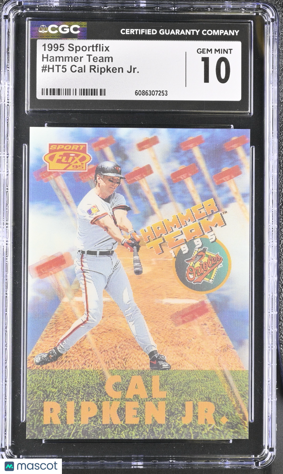 1995 Sportflix Cal Ripken Jr. Hammer Team #HT5 CGC 10 Baltimore Orioles
