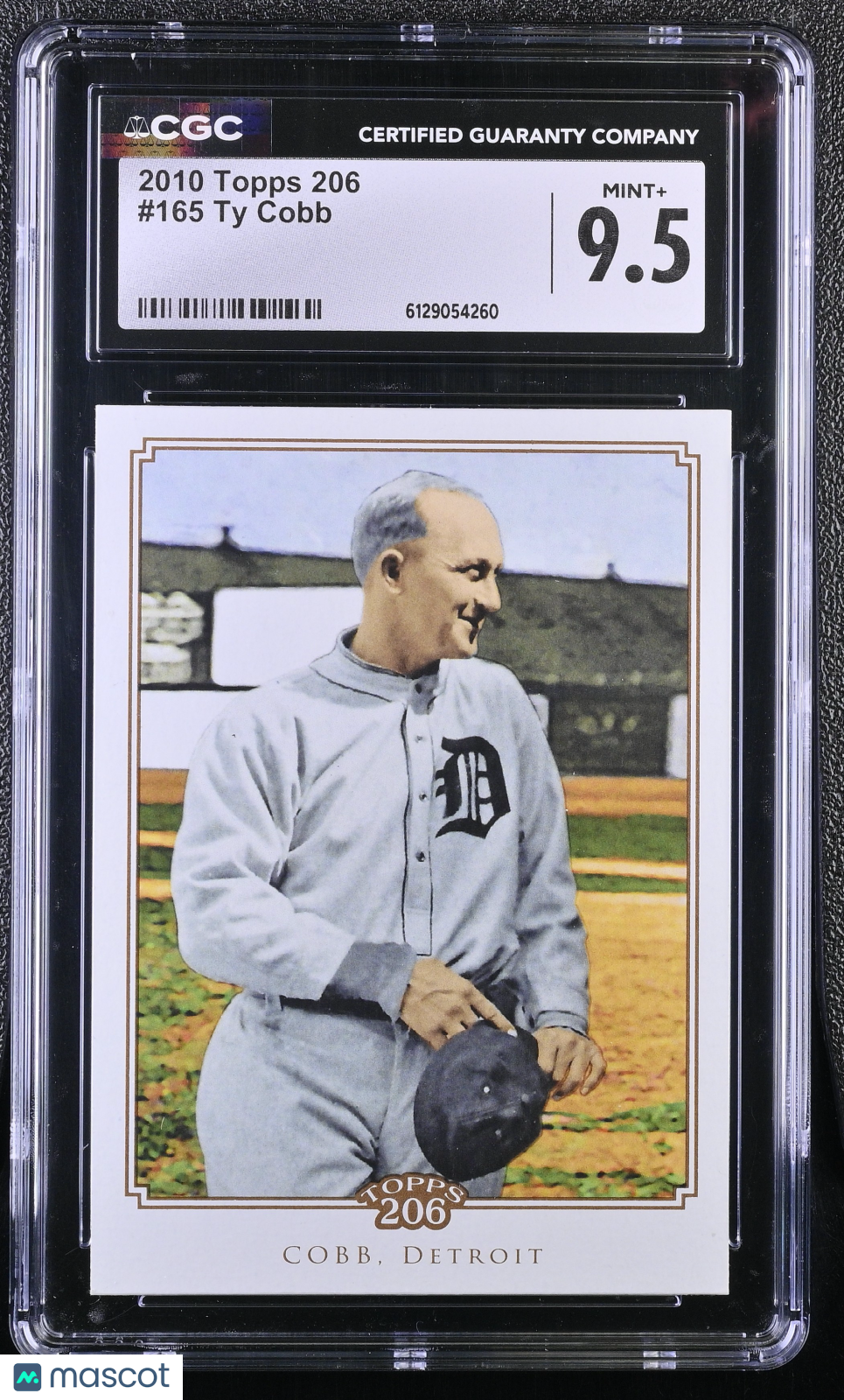 2010 Topps 206 Ty Cobb #165 CGC 9.5 Detroit Tigers