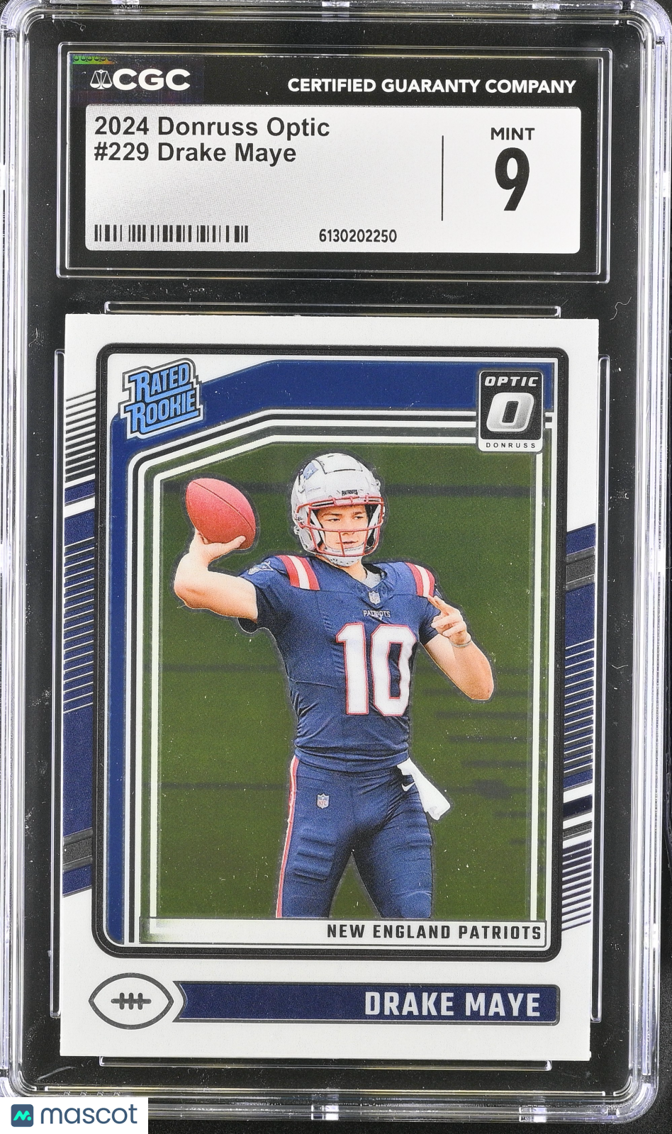 2024 Donruss Optic Drake Maye Rookie #229 CGC 9 New England Patriots