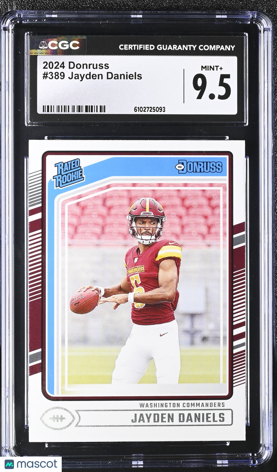 2024 Donruss Jayden Daniels Rookie #389 CGC 9.5 Washington Commanders