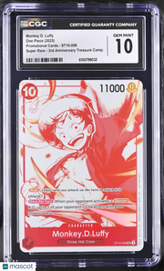 One Piece Promotional Monkey D. Luffy 3rd Anniversary Treasure CGC 10 ST10-006