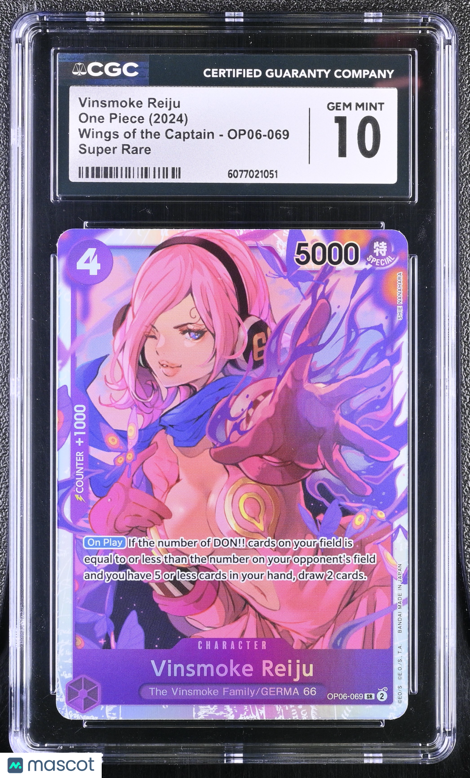 2024 One Piece Wings Of The Captain Vinsmoke Reiju CGC 10 #OP06-069